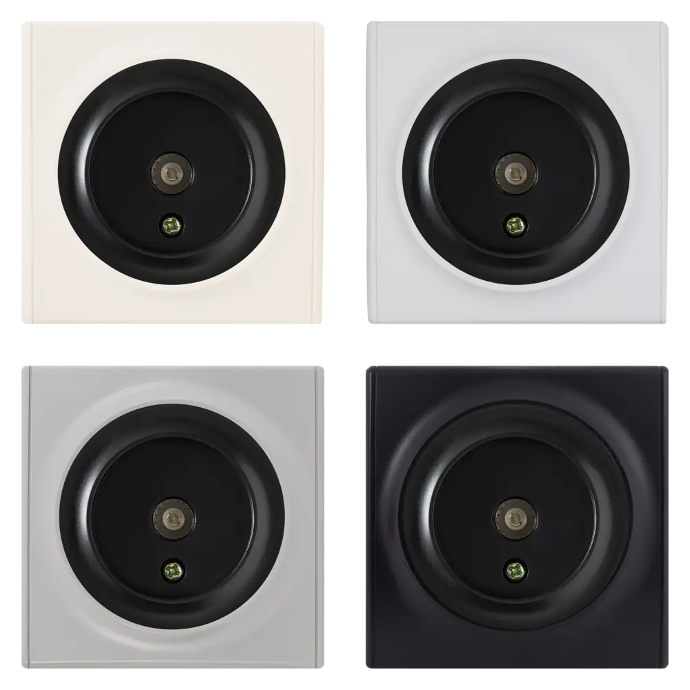 ТВ-розетка встраиваемая Onekey Florence, цвет чёрный ONEKEYELECTRO STLM-2012844 - Вид №1