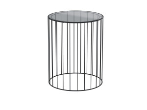 Журнальный столик из железа и стекла