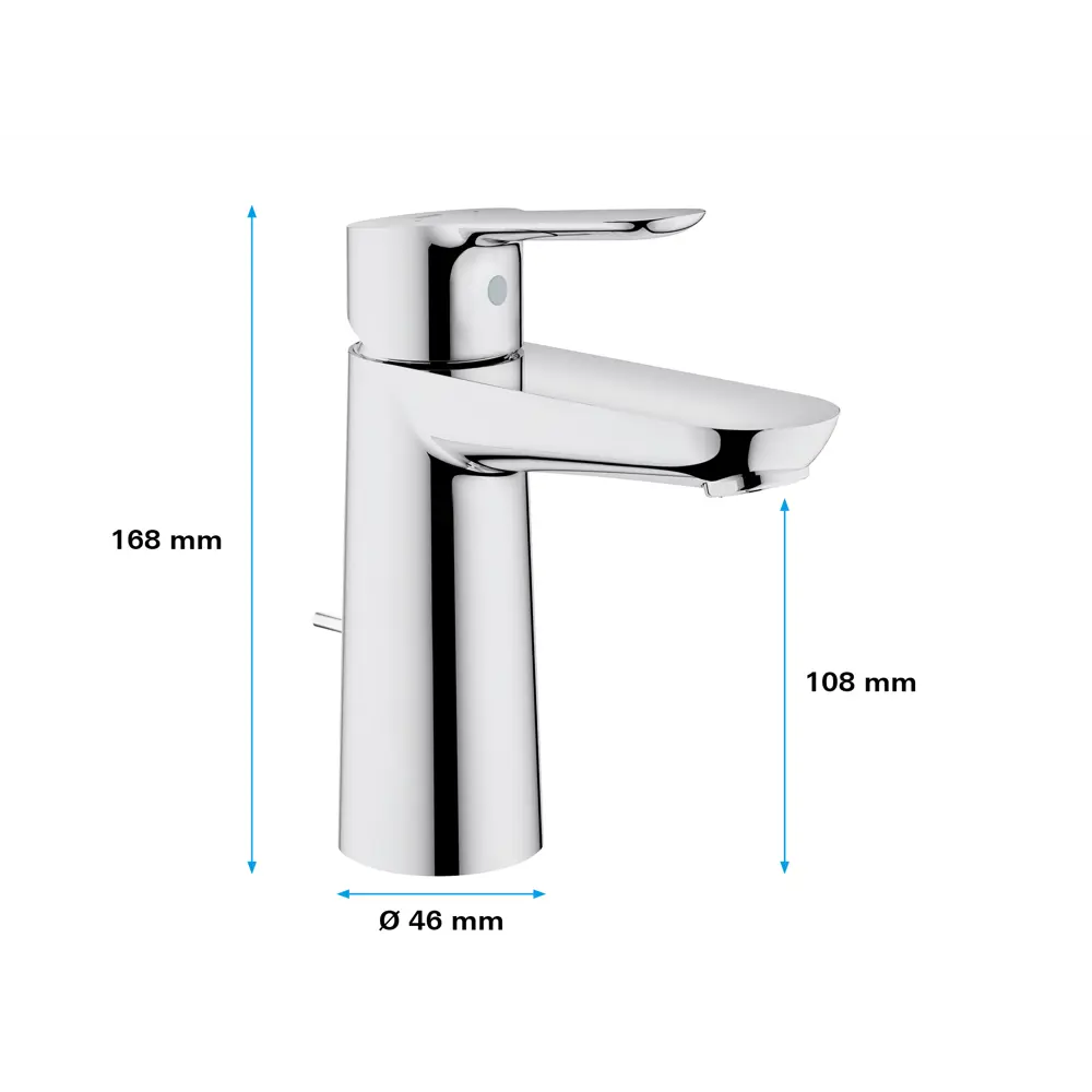Смеситель для раковины Grohe Startclova M однорычажный цвет хром STLM-2163276 - Вид №14