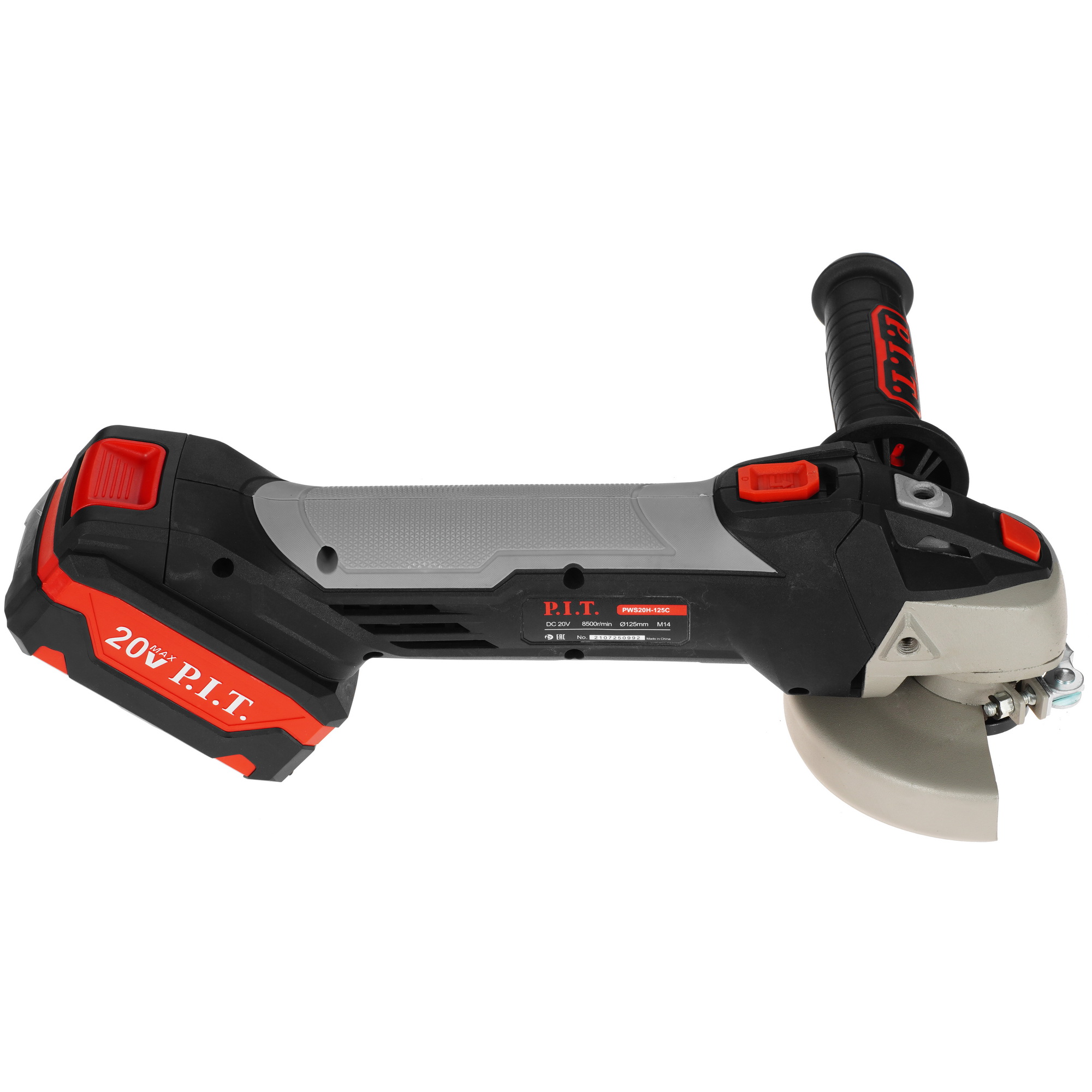 Углошлифовальная машина (УШМ) P.I.T. PWS20H-125C/1 OnePower 20V 9938101 PIT STDN-0123273 - Вид №3