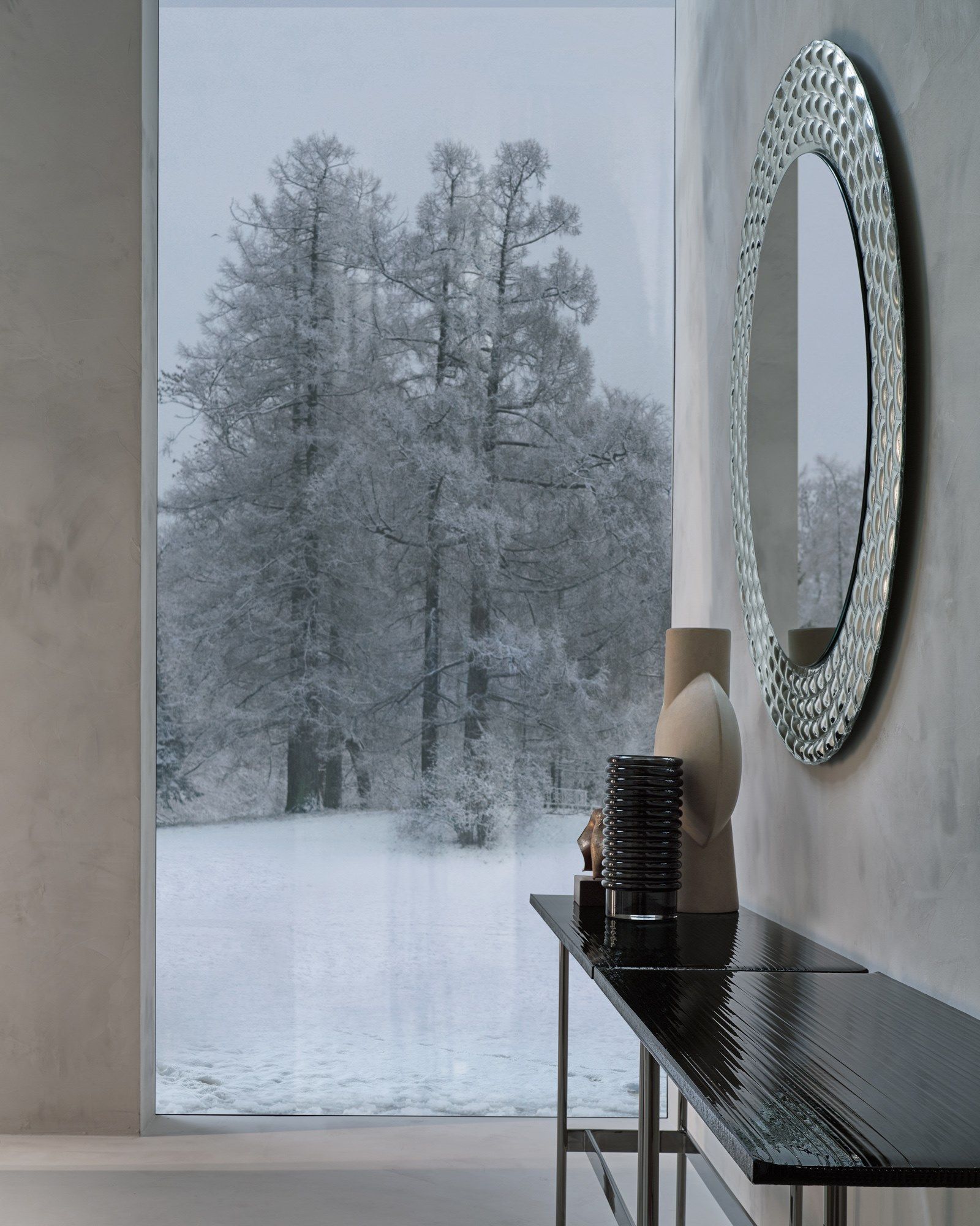 Консольный стол с столешницей из DV-стекла FIAM ITALIA Waves ARCH-00073655 - Вид №2