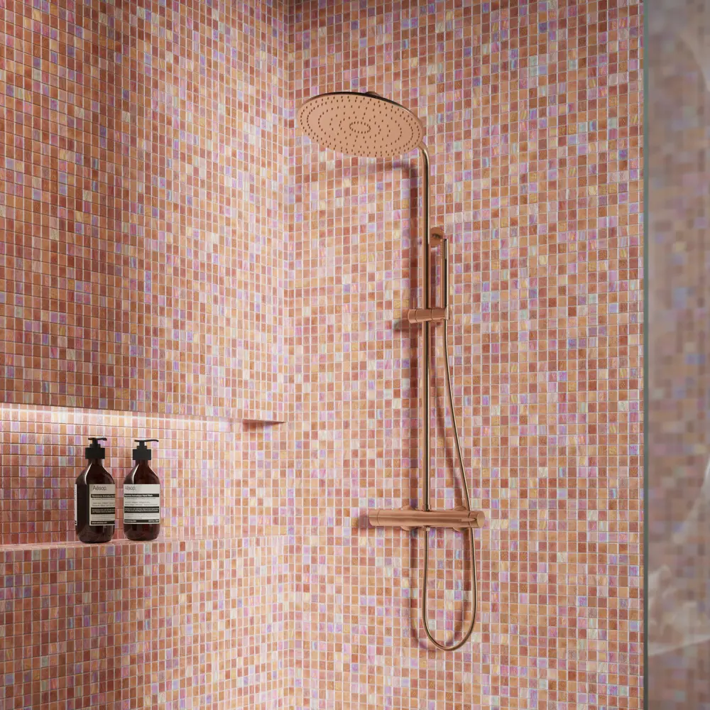 Мозаика Pietra Marrone Opal стекломасса 31.1x4.9 см цвет коричневый Santreyd Мозаика Onix STLM-2070961 - Вид №5