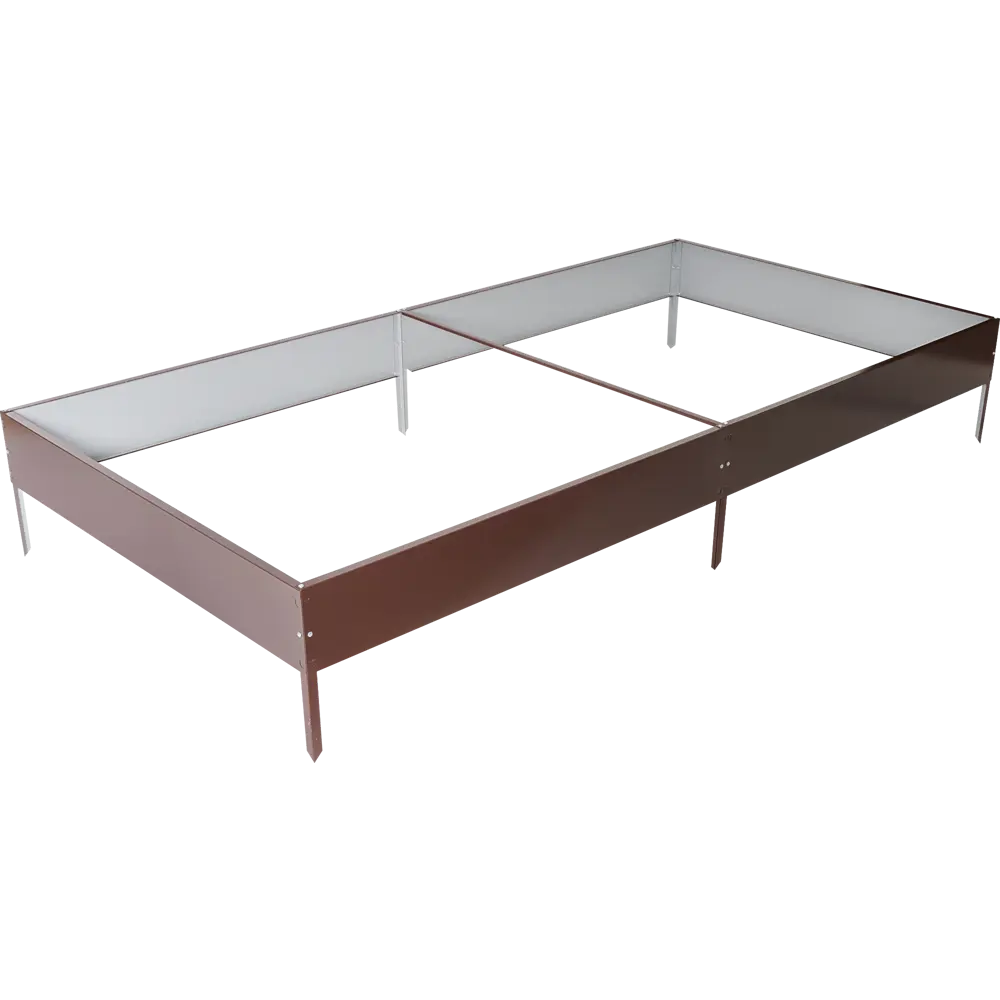 Грядка оцинкованная 2x1 м h16 см коричневый ACD STLM-2005606