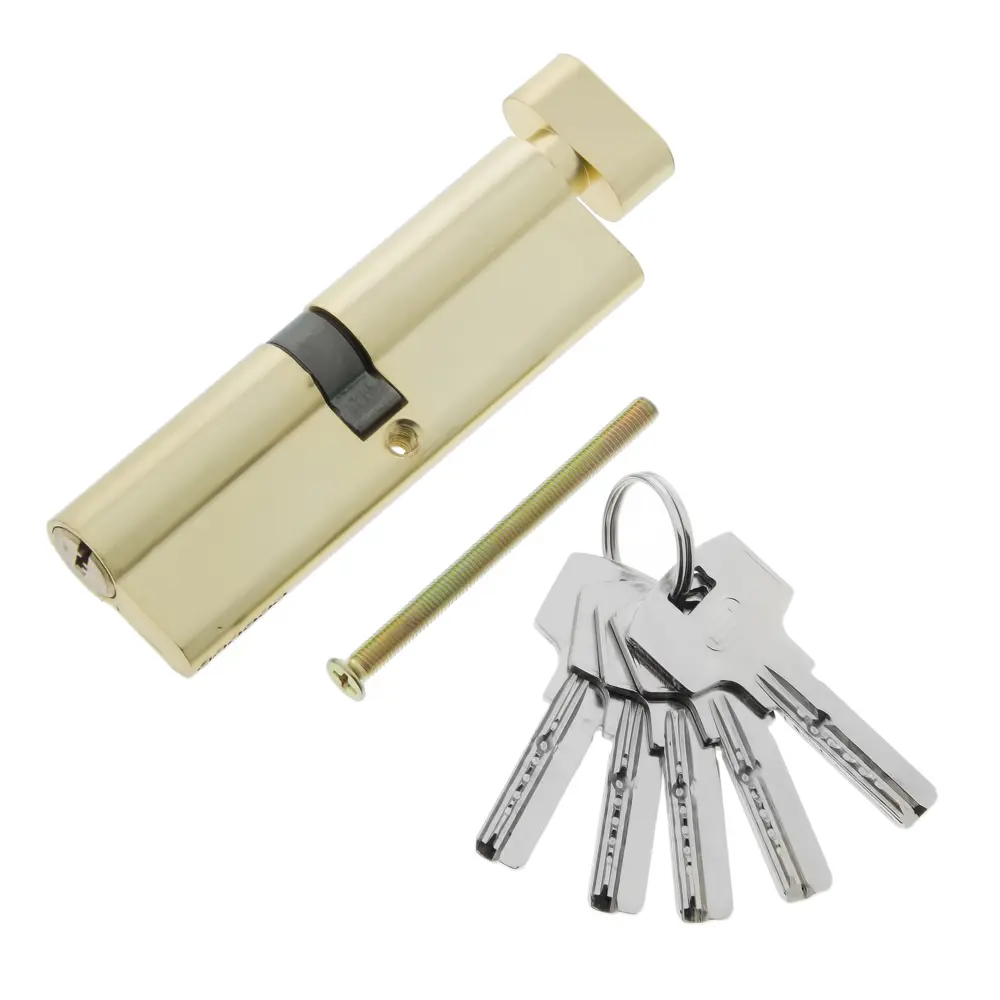 Цилиндр Standers ключ/вертушка 50х50 золото, TT-CAB831 STLM-2029981 - Вид №1