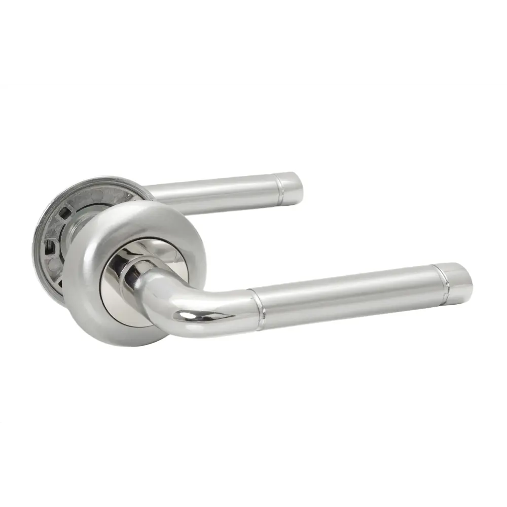 Дверная ручка на розетке Edson EDS-01-Z01 без запирания цвет хром STLM-2188720