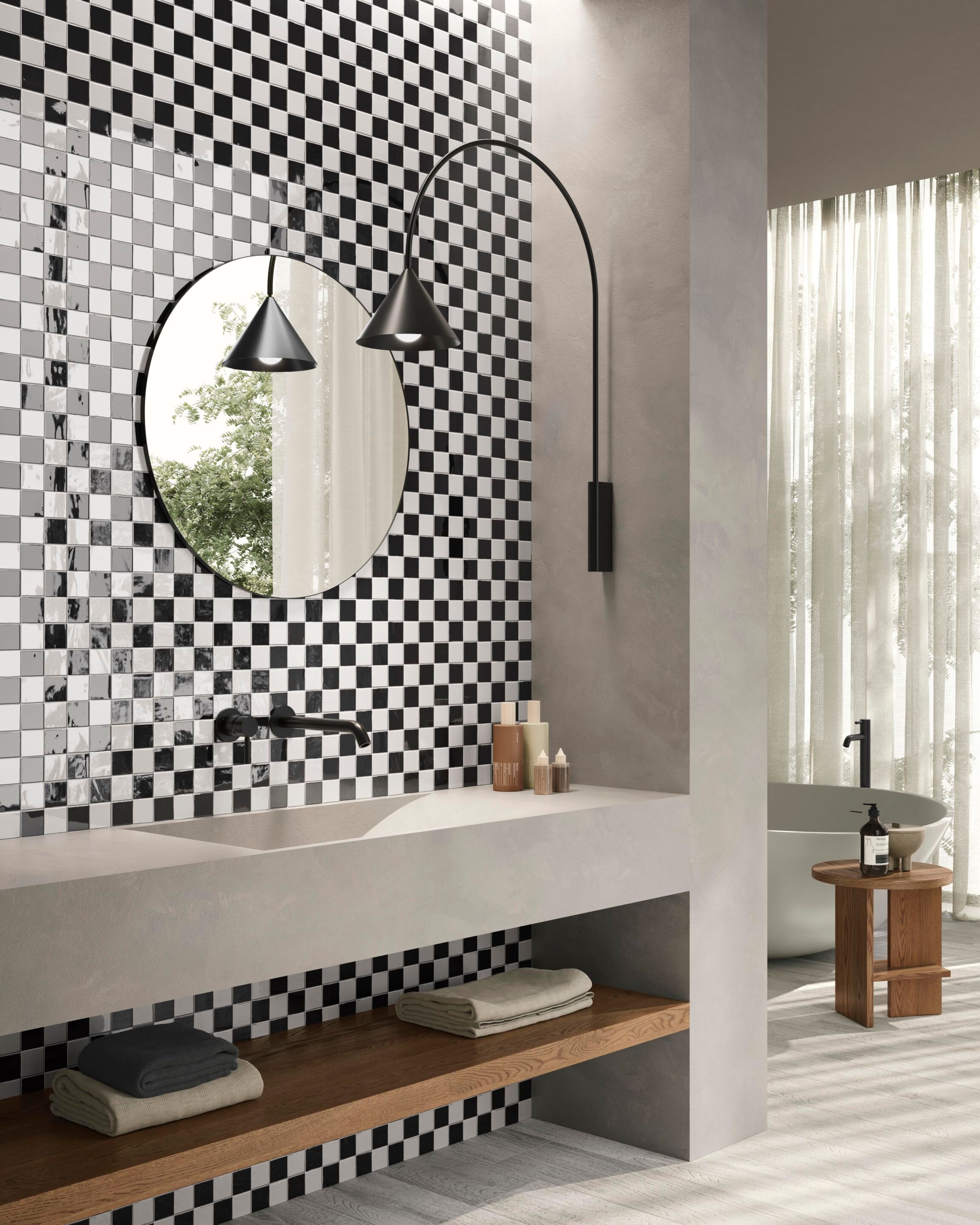 Двухгорячая керамическая облицовка для интерьера Acquario Due ZELLIGE ARCH-00114749 - Вид №1