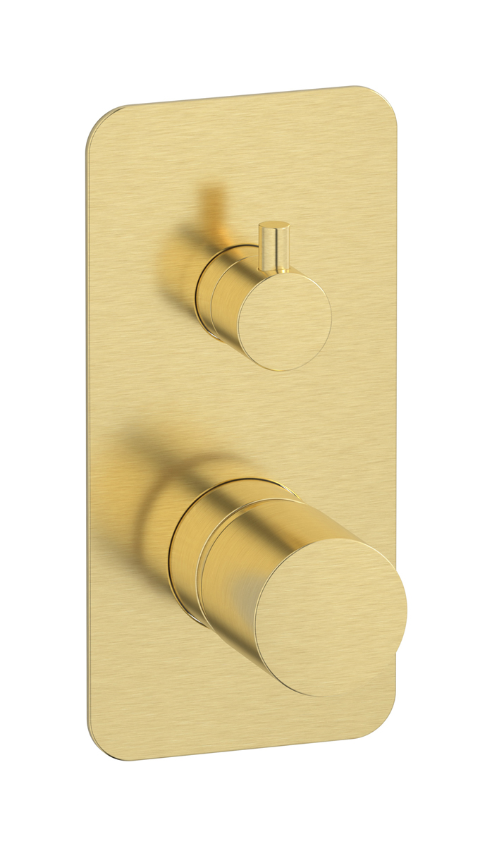 Внешние части встроенного в стену смесителя на 3 потребителя WE ARE IB rr312is Brushed Pale Gold Brera