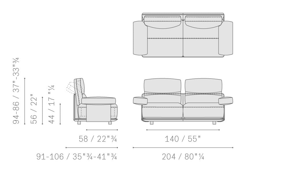 Кожаный модульный диван Poltrona Frau коллекция - диваны и кресла ARCH-00076677 - Вид №4