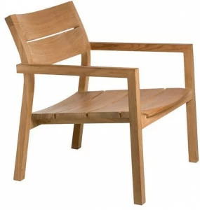 TRIBÙ Садовое кресло из тика с подлокотниками Kos 04012