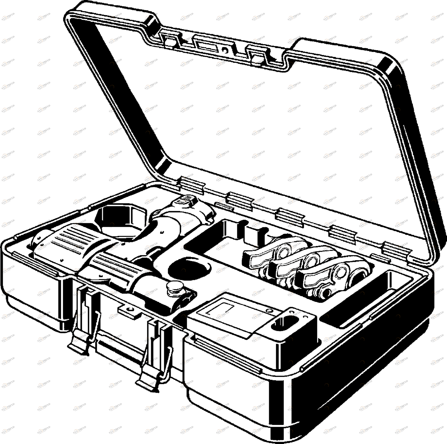 487 454 1) Модель 2485.3 Трубопроводные системы  Системные пресс-инструменты  Системные пресс-инструменты  Аккумуляторная батарея Santreyd 