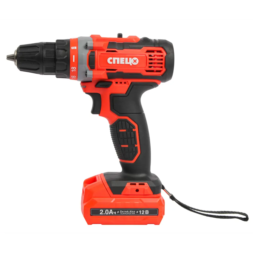 Дрель-шуруповерт аккумуляторная Спец БДА-12-2, 12 В Li-Ion 2x2 Ач STLM-2198764 - Вид №4