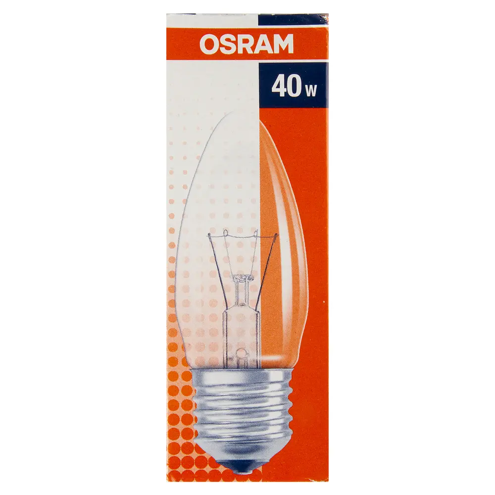 Лампа накаливания Osram свеча E27 40 Вт свет тёплый белый STLM-2200417 - Вид №2