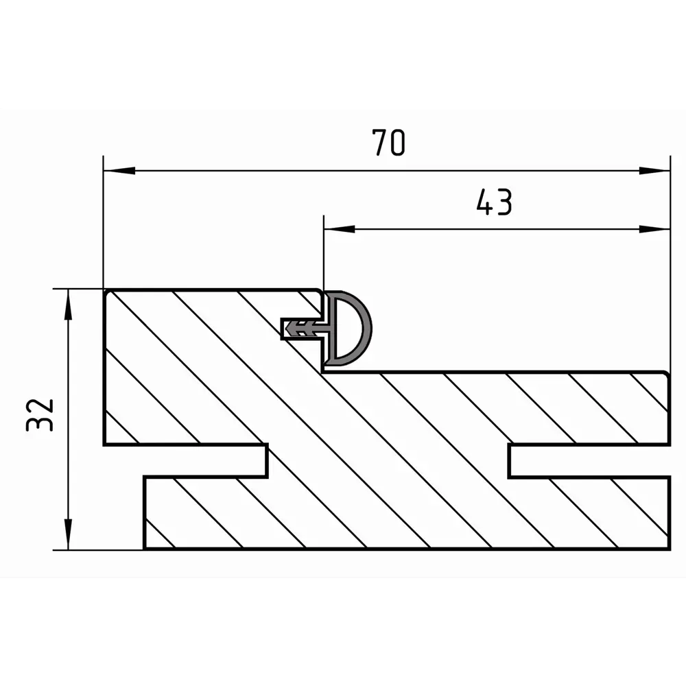 Дверная коробка ARTENS Дукато с покрытием Hardflex цвет Акация 83851352 STLM-0044988 - Вид №3