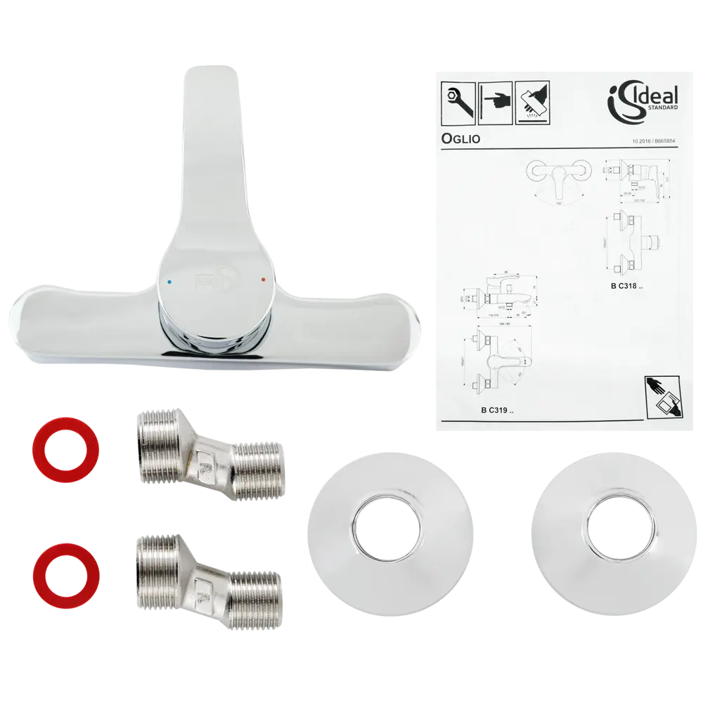 Смеситель для душа Ideal Standard Oglio однорычажный цвет хром STLM-2108125 - Вид №2