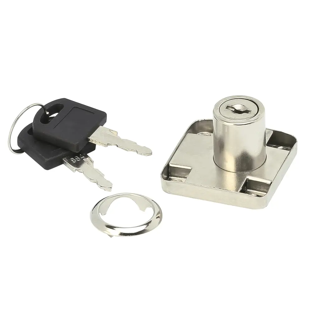 Замок мебельный накладной Lock.138, прямоугольный хромированный 82924122 STLM-2036008 Santreyd 