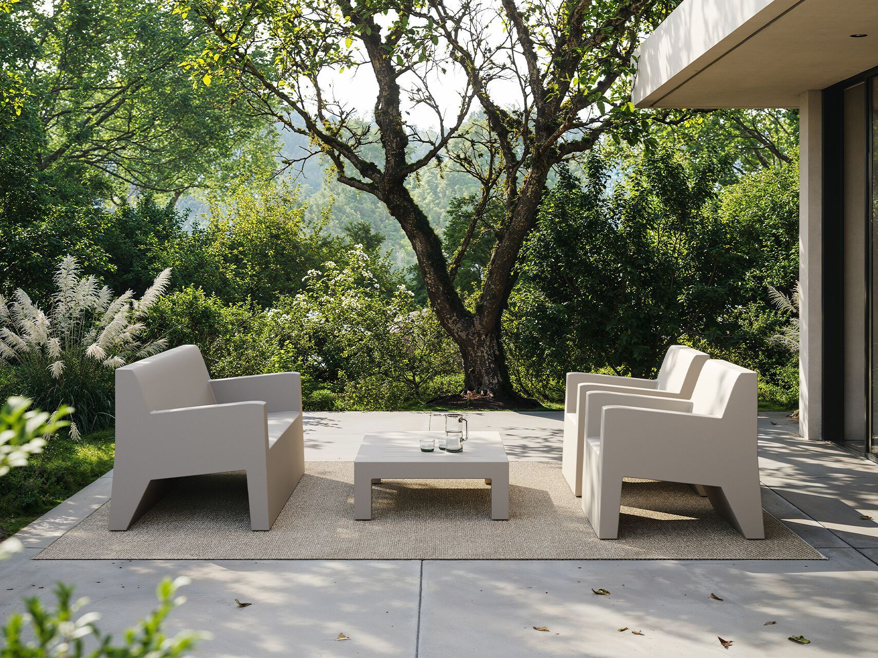 Садовый диван из смолы Vondom Jut ARCH-00013980 - Вид №1