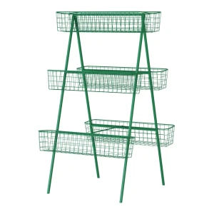 Вертикальный огород на 6 кашпо 82x150x50 см v122.4 л металл зеленый