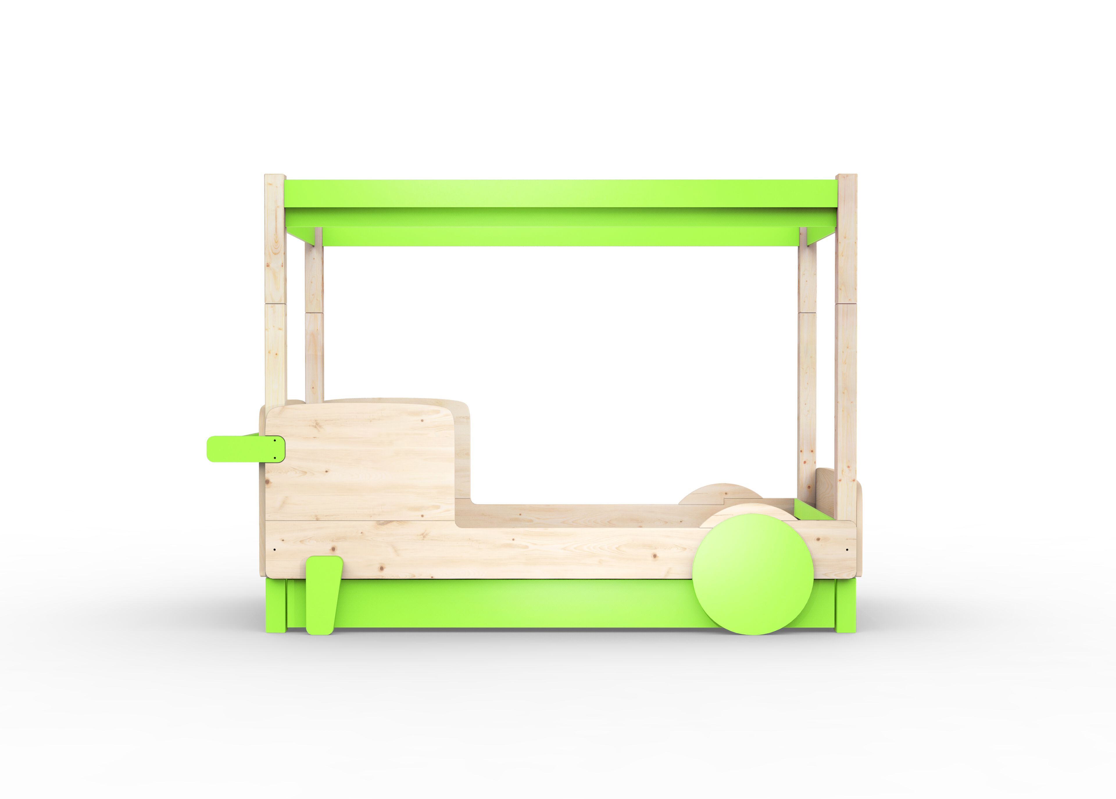 Деревянная выдвижная односпальная кровать с балдахином Mathy by Bols ARCH-00151317 - Вид №26