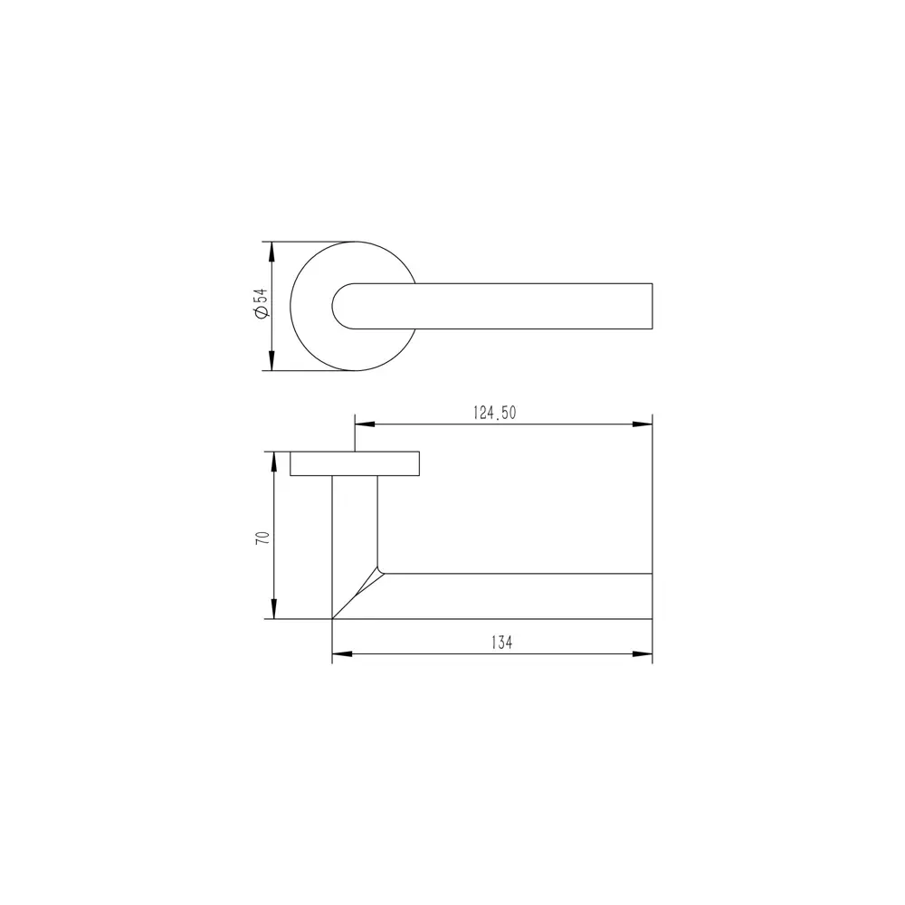 Дверная ручка на розетке Edson EDS-15-R0 без запирания цвет никель STLM-2202753 - Вид №4