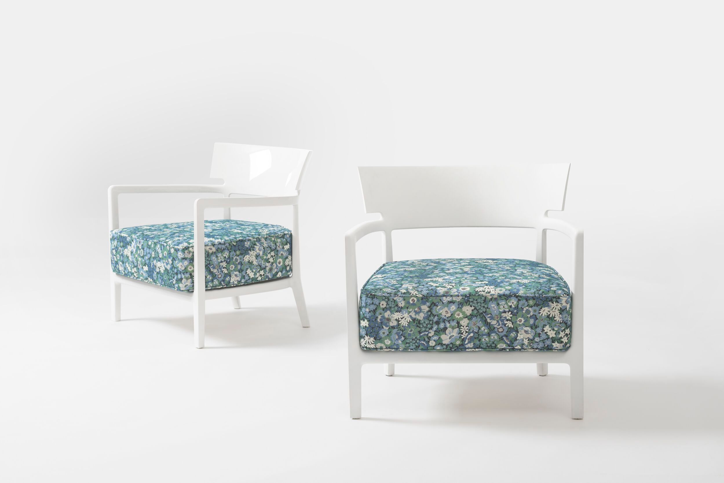 Съемное садовое кресло из поликарбоната и ткани с подлокотниками Kartell CARA LIBERTY ARCH-00029641 - Вид №25