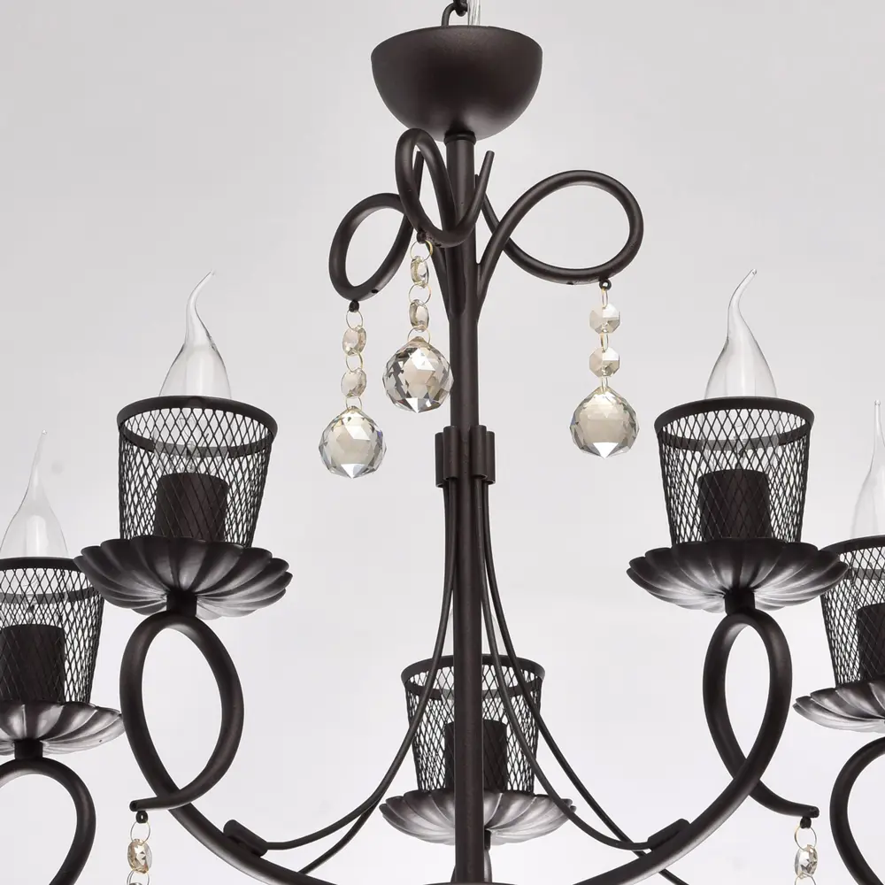 Люстра Аида 5xE14x60 Вт, металл, цвет тёмное дерево MW-Light STLM-2184509 - Вид №8