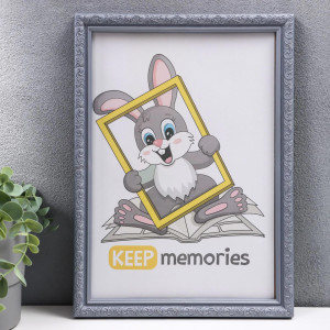 90335263 Рамка 3935891, 21х30 см, пластик, цвет серебристый Keep memories STLM-0189510 KEEP MEMORIES
