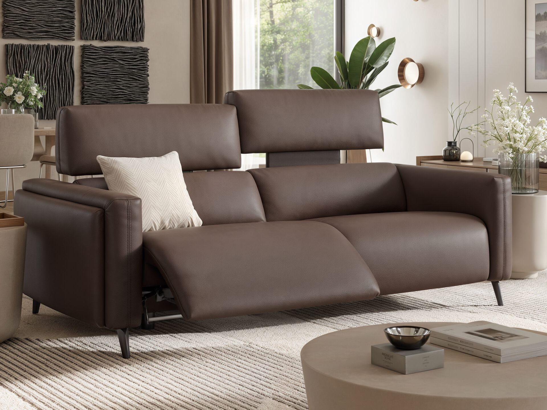 3-местный кожаный диван Sofanella Avella ARCH-00145231 - Вид №3