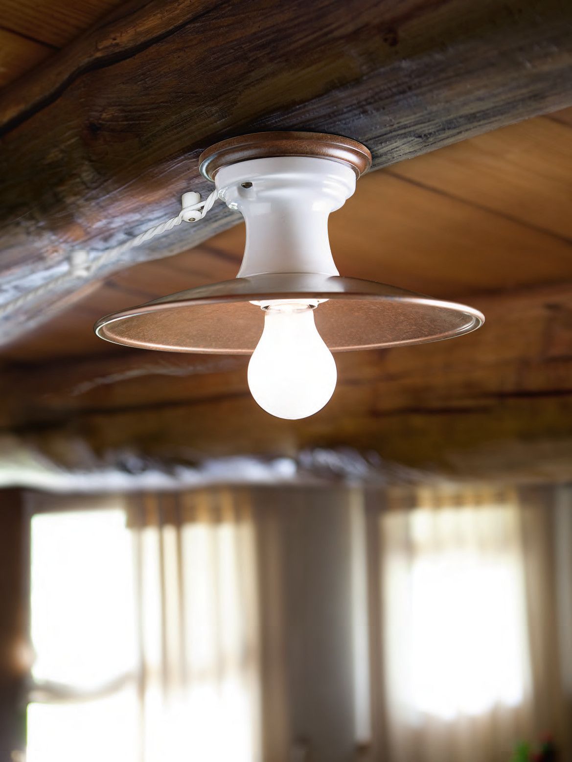 Медный потолочный светильник Aldo Bernardi Polar ARCH-00071509 - Вид №1