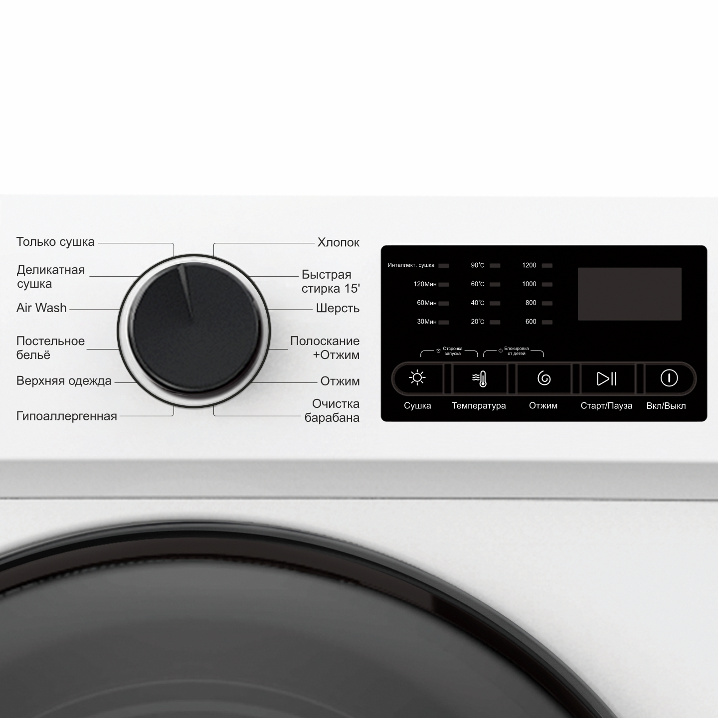 9195714 Стирально-сушильная машина Esperanza WMFD1012IBD12 белый STDN-0101908 - Вид №5