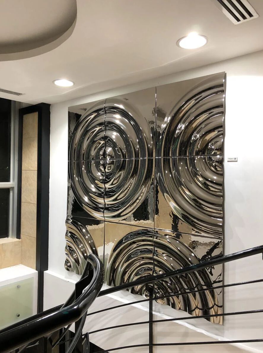 Декоративная стеклянная панель PlusObject Interference ARCH-00133886 - Вид №3