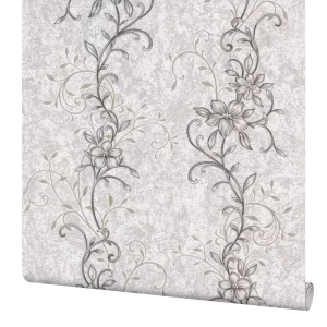 Обои флизелиновые Палитра Floris серые 0.53 м PL51015-44
