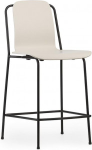 601956 Барный стул 65 см Черная сталь / светло-серый Normann Copenhagen Studio