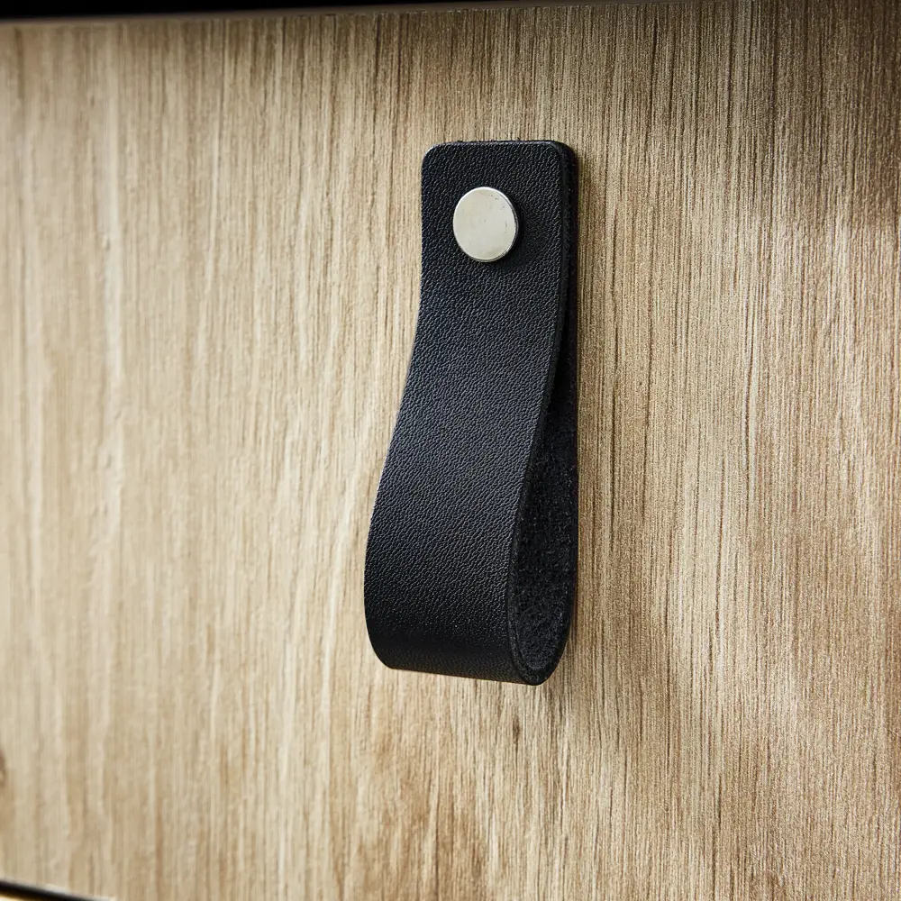 Ручка-скоба мебельная Inspire Zack кожа 70 мм цвет черный шт STLM-2058972 - Вид №12