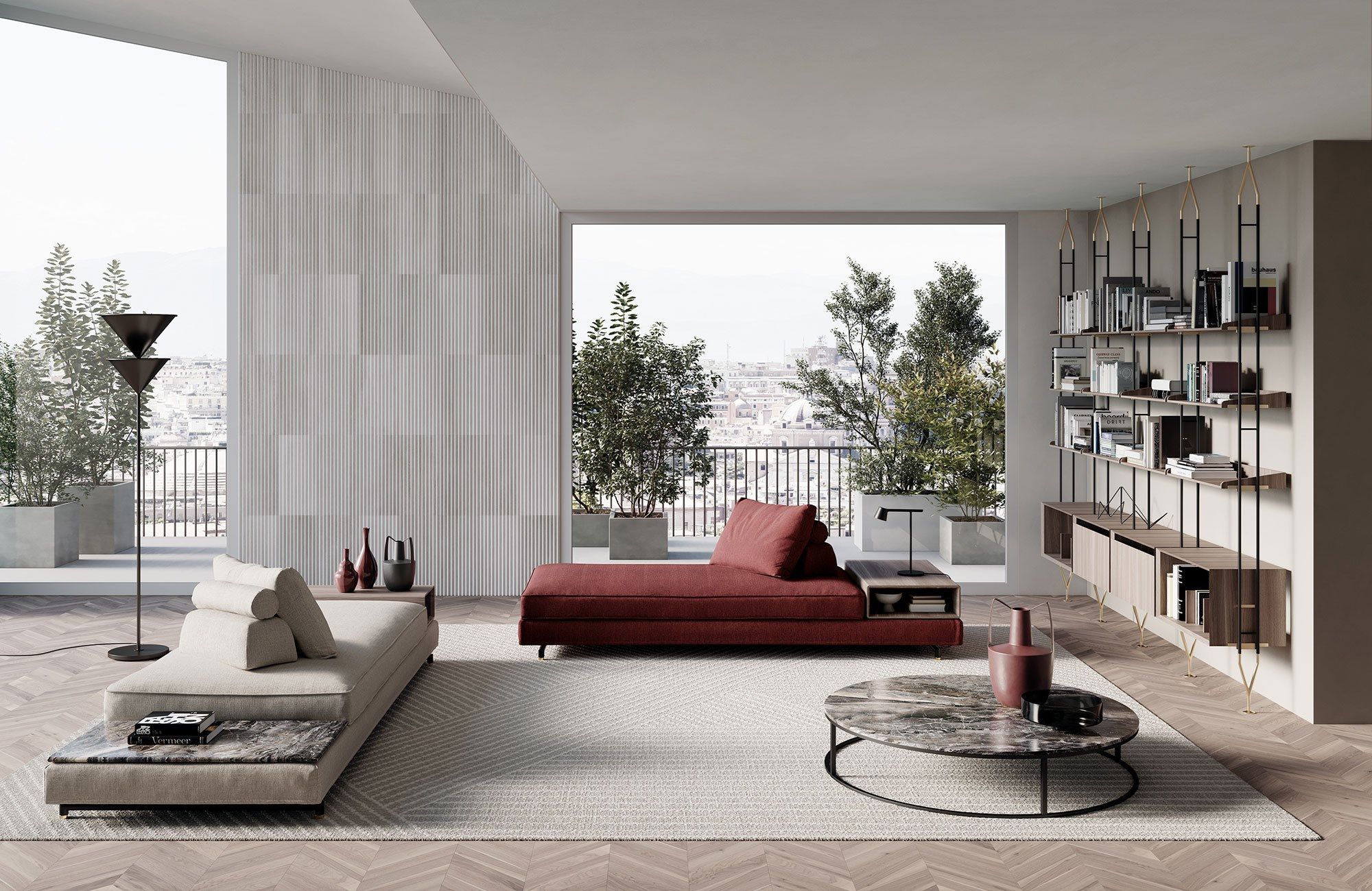 Съемный пуф из ткани Frigerio Davis ARCH-00004108 - Вид №5