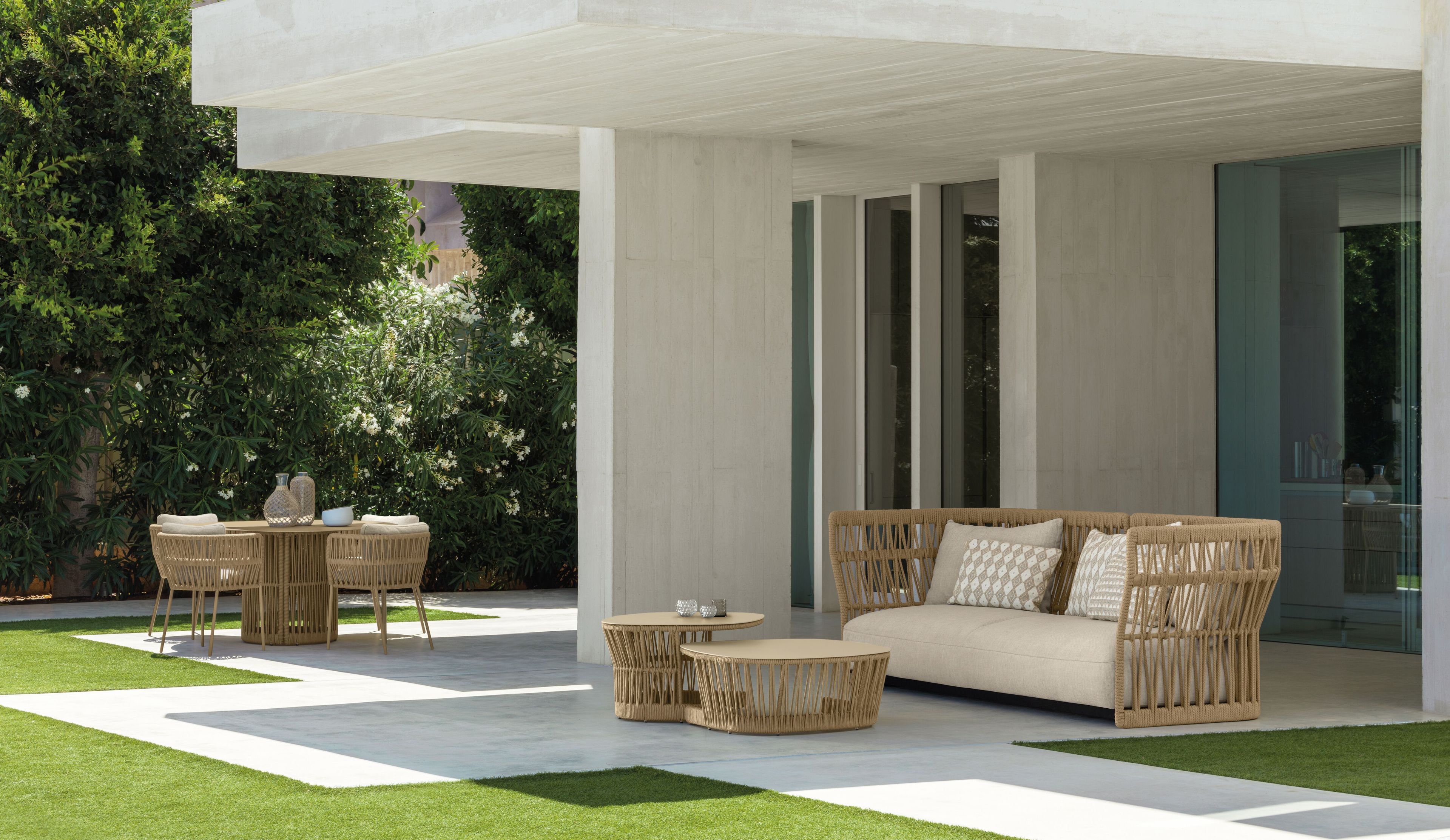 3-местный веревочный садовый диван Talenti ARCH-00133269 - Вид №1