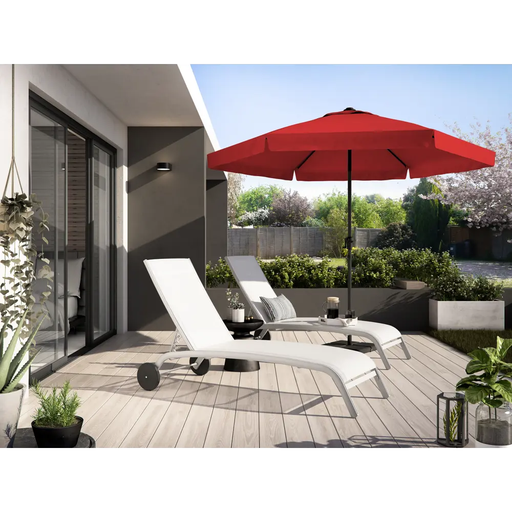 Зонт садовый Naterial Avea 3 м красный STLM-2001230 - Вид №3