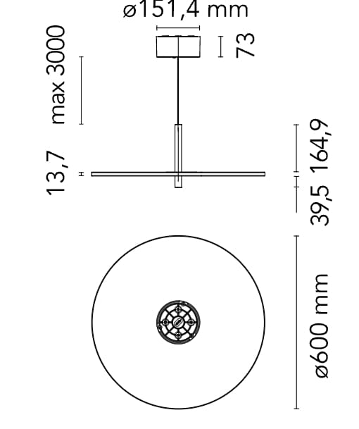 Алюминиевый подвесной светильник Flos MY DISC ARCH-00130769 - Вид №5