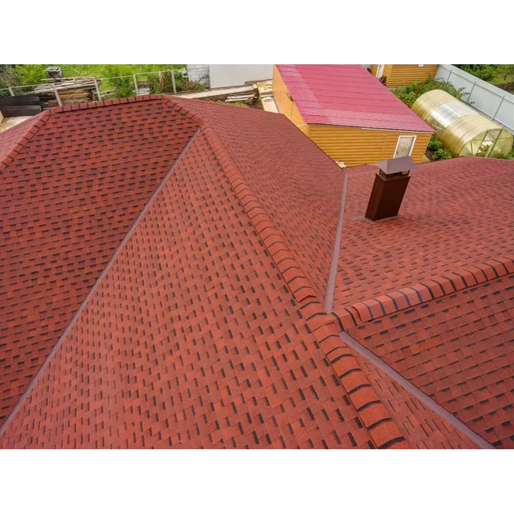 Черепица гибкая Mida Квадро красный 2 м² ТЕХНОНИКОЛЬ STLM-2107669 - Вид №6