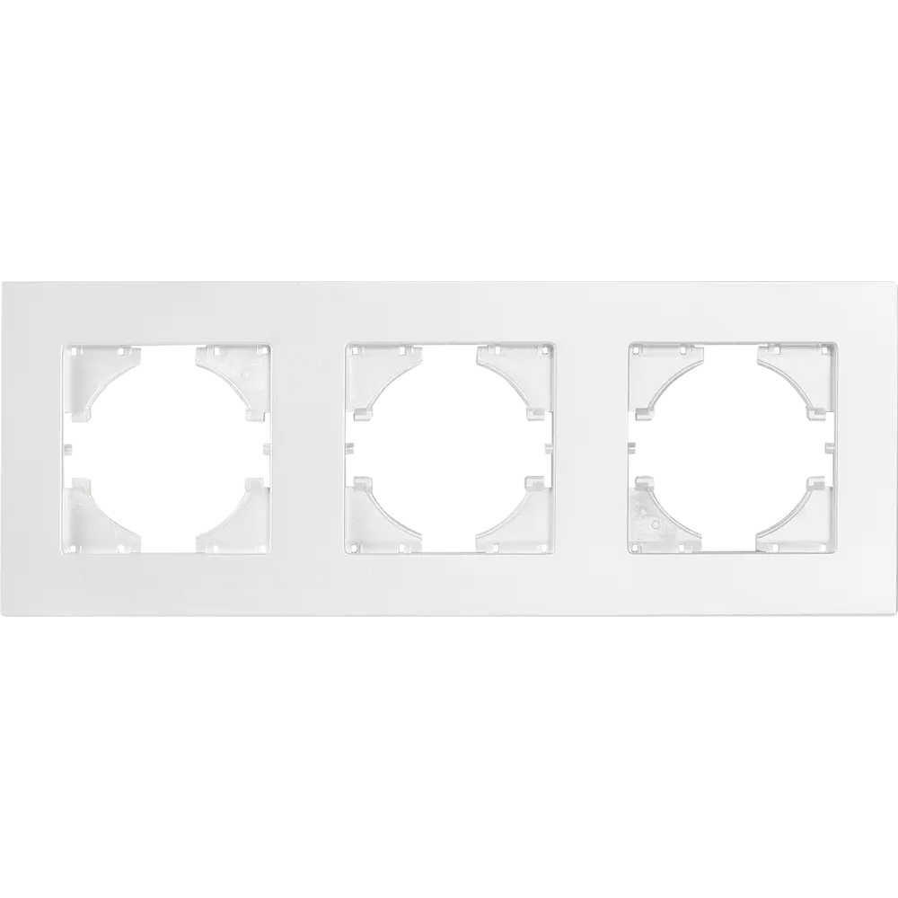 84695724 Рамка для розеток и выключателей Gusi Electric City С1113-028 3 поста цвет жемчуг STLM-0053818
