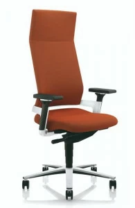 ZÜCO Поворотное регулируемое по высоте кресло руководителя из ткани с высокой спинкой Lacinta El 404
