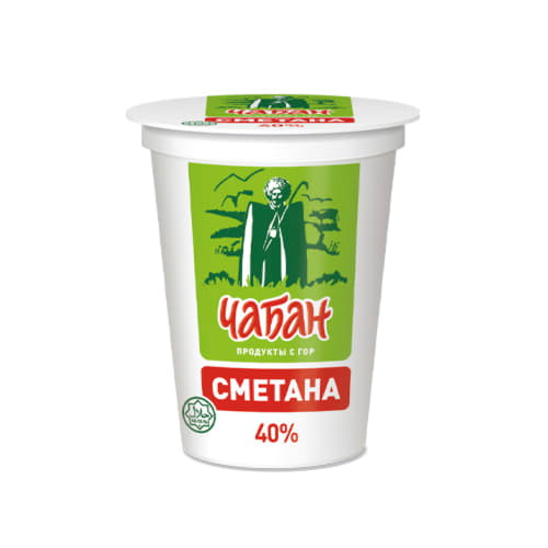 Сметана 40% Чабан 400 г БЗМЖ Santreyd 20741