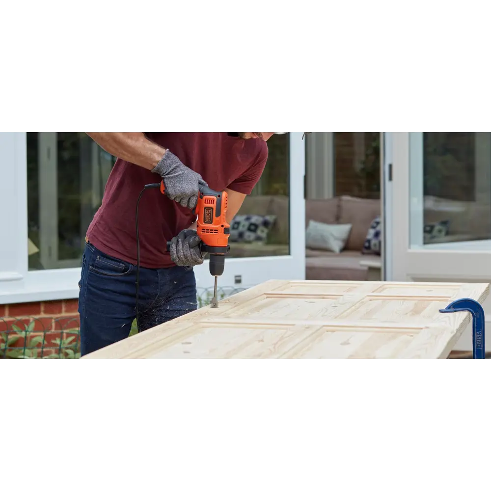 Дрель сетевая ударная Black + Decker BEH710-QS, 710 Вт STLM-2080277 - Вид №7