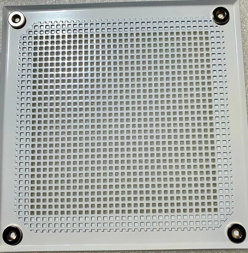 90600823 Решетка вентиляционная на магнитах VRQ00210 200х200 мм металл цвет белый STLM-0301253 ШАМРАЙ