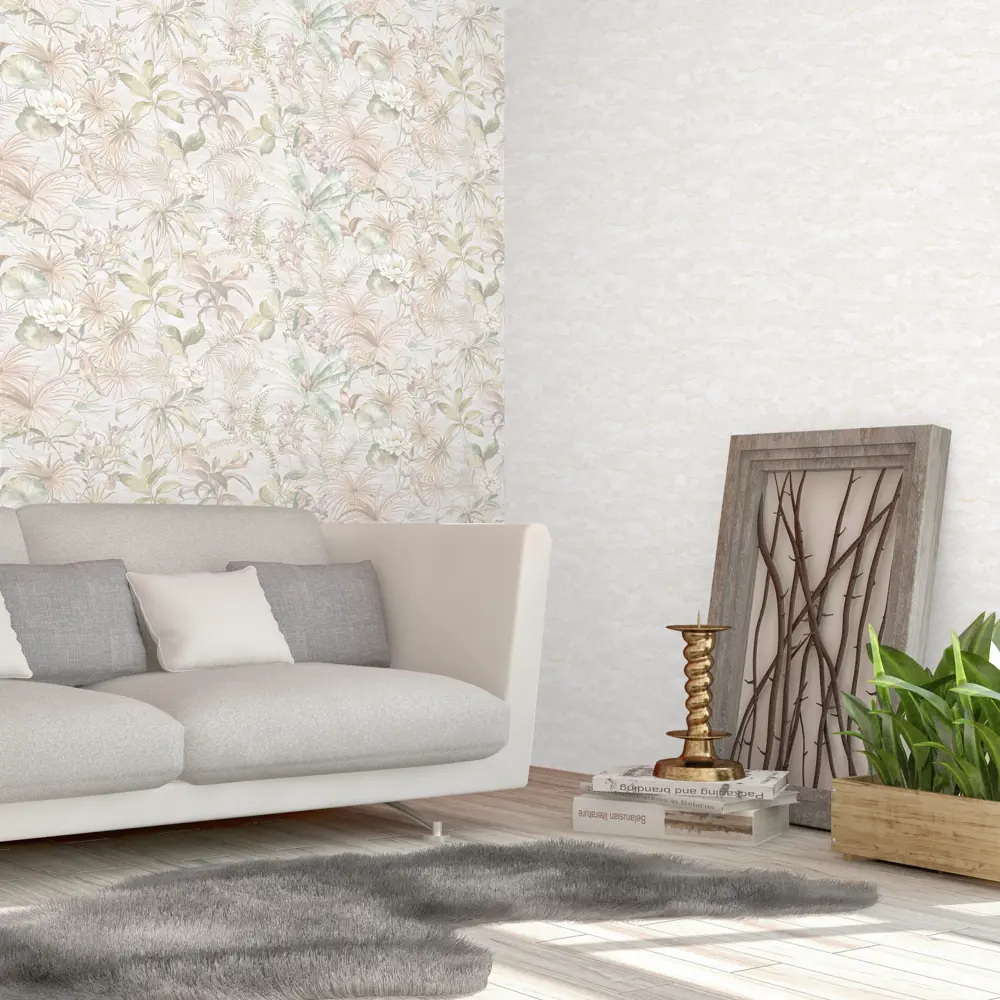 Обои флизелиновые Victoria Stenova Amazonia бежевые 1.06 м 989541 STLM-2045856 - Вид №3