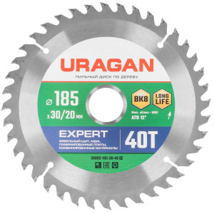 Диск пильный Uragan 36802-185-30-40_z01 9107367