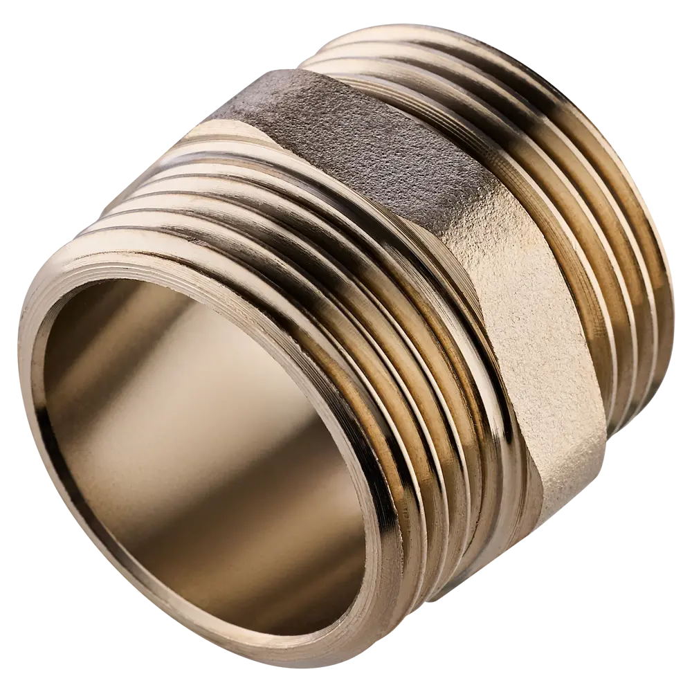 Ниппель MONLID 1" НР мм никелированная латунь STLM-2032463 - Вид №1
