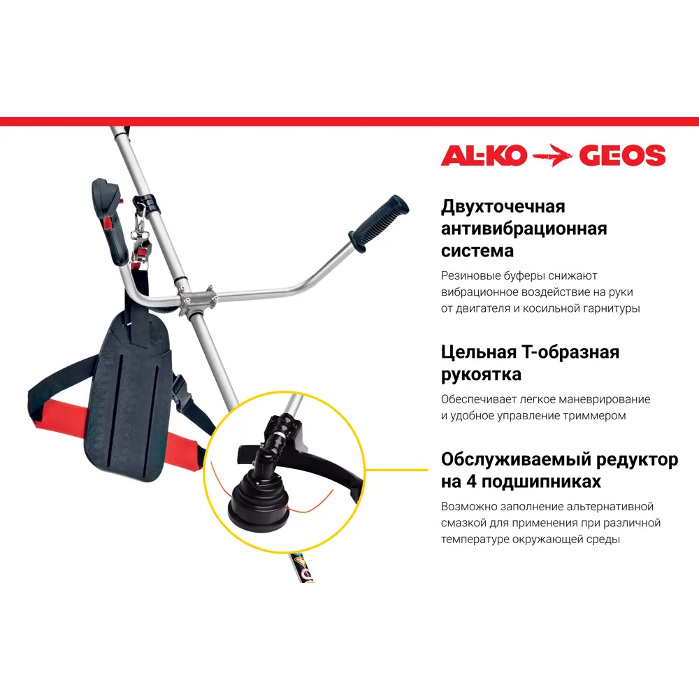 Мотокоса бензиновая Geos BC 223 B II 1 л.с STLM-2096283 - Вид №4