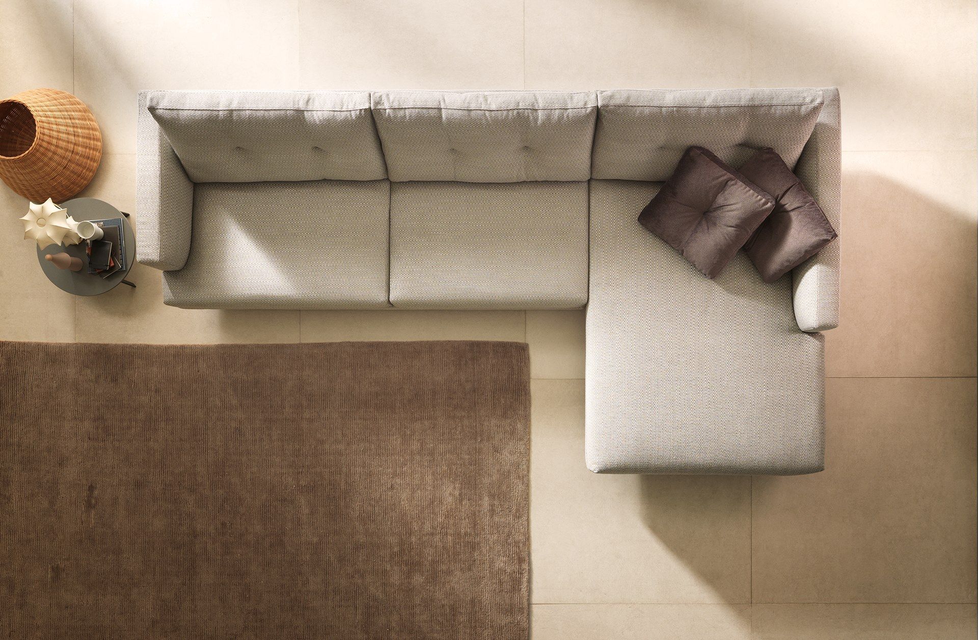 Секционный тканевый диван с полуостровом VALENTINI Maxime ARCH-00031870 - Вид №4