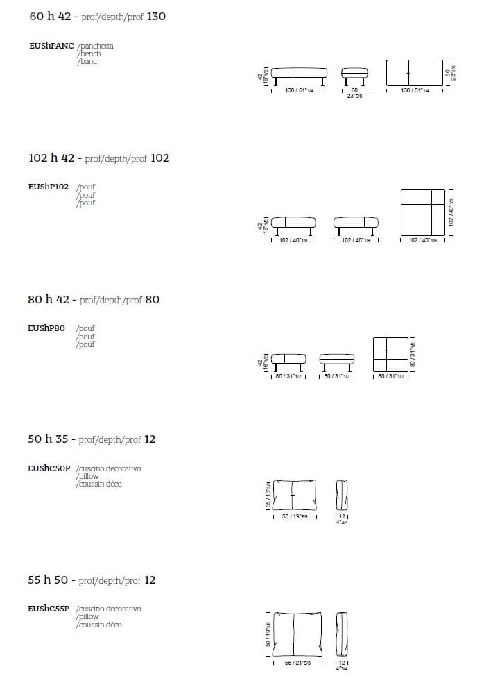 Кожаный и тканевый диван с шезлонгом Borzalino Шифу ARCH-00116472 - Вид №7