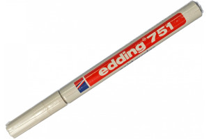 15563861 Лаковый маркер, белый, круглый наконечник 1-2мм E-751-49 EDDING